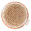 Round Natural Boar Bristles Massage Brush Cellulite Circulation SPA Massage Bamboo Handle Shower Body Brush Back Massage LX6900