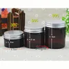 30g 50g 80g Plastic Brown Jar Empty Refillable Cosmetic Honey Hand Lotion Mask Cream Team Pill Packaging Bottle Free Shipping