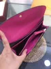 Luksusowy długi portfel Designerskie etui na karty damskie wielokolorowa portmonetka kolorowa Etui na karty oryginalne pudełko damskie klasyczna kieszeń na suwak