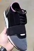 2019 sıcak Moda Klasik Tasarımcı Sneaker Erkek Kadın Rahat Ayakkabılar Hakiki Deri Örgü sivri burun Yarış Koşucu Ayakkabı Açık Havada Eğitmenler
