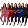 Kvinnor Designer Plus Storlekskläder T-shirts + Leggings 2 Piece Set Outfits S-3XL TEE Toppar + Tights Jogging Suit Casual TrackSuit DHL 9