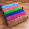 Polyester Coral Fleece Rengöringsdukar Dubbelsidig absorberande Scouring Pad Kök Tjockad Snabbtorkat handdukar Tvätthanddukar BH2211 TQQ