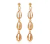 Bohemian white shell earrings alloy conch shell earrings female natural shell earrings GB1435