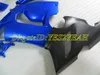 Custom Motorcycle Fairing Kit för Kawasaki Ninja ZX6R 636 05 06 ZX 6R 2005 2006 ABS Cool Blue Black Fairings Set + Gifts SP26