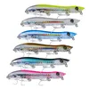 New style 6Pcs/Set Plastic Popper Fishing Lures Bass Crank Baits Hooks Tackle New 113mm 14g 4# Hooks