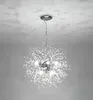 Modern Creative Crysta lamp Dandelion Chandelier Crystal Beads Pendant Lamps for Cafe Home Decoration LED Lighting European Hanging light