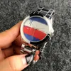 Fashion Brand Watch Watch for Women039S Girl Flag Style Steel Metal Band Quartz Watches Tom650128386456