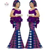Spring Rok Set Afrikaanse Ontworpen kleding Traditionele Bazin Print Bazin Riche Plus Size Rok Set Avondjurk WY1312