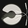 Elettrodi adesivi in tessuto non tessuto per reggiseno 11 cm (4,3 pollici) Decine con cavo a pin 2 pezzi Gel conduttivo per massaggio terapeutico da 2 mm