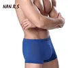 Calzoncillos Sólido Clásico Bambú Ropa interior para hombre Boxer Sexy Hombres sin entrepierna para Cuecas Masculina de Marca1254q