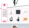 Freeshipping 55W 5500K Ring Light con supporto 240 LED Illuminazione fotografica Fotocamera dimmerabile Foto / Studio / Telefono / Lampada per fotografia video