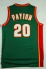 Venta al por mayor Mejor calidad Vintage 11 Detlef Schrempf Verde Blanco Rojo 20 The Glove Gary Payton 40 Reign Man Shawn Kemp Jersey 34 Ray Allen Camisa