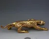 Antieke puur koperen luipaard decoratie grote geld luipaard cheetah Feng Shui bronzen woondecoratie cadeau antieke collectibles312e