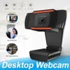 Webcam 480P 720P 1080P Full HD Web Machine Telecamera Streaming Video Live Broadcast Camera con microfono digitale stereo in scatola al minuto