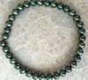 Классический 11- 12mmnatural таитянского Павлин зеленый круглый жемчужное ожерелье 18inch 14k золото Застежка