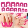 1 Set/26Pc Spill-proof Finger Cover Sticker Nail Polish Varnish Protector Holder G Curve Shape free shipping