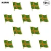 Liście klonowe Lapel Pin Flag Badge Brooch Pins Odznaki 10 sztuk dużo