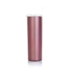 20oz skinny tumblers stainless steel vacuum cups double wall insulation thermal tumblers portable outdoor camping skinny cups with straw