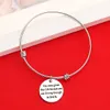 Inspirational Lettering Pendant Bracelet Simple Adjustable Bracelet You Were Given This Life Because You Are Strong Enough To Live