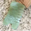 Natural Jade Stone Guasha Gua Sha Massage Hand Back Ben Body Arm Board Comb Forme Healthy Beauty Relaxation Cure Massager Tool XB12731404