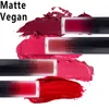 paarse matte lipgloss