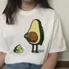 여자 T 셔츠 아보카도 비건 채식 여성 펨 메 셔츠 재미있는 Tshirt하라 주쿠 빈티지 그래픽 미학 한국 티셔츠 스타일 여성 Ulzzang Kawaii