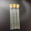 200 stks / partij 18mm * 180mm glazen reageerbuis met kurk ronde bodem sigaar verpakking buis laboratorium glaswerk gratis verzending