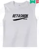 48874 6 Sommar ärmlös sport och fitness västar män lös t-shirt Bomull Running Vest Trend Kläder Bottom Outsidse Wear Bekväm 50