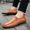 Äkta läder manliga skor mocka loafer officiella skor mjuka män resor promenad sko casual tröst andetag skor för män god kvalitet