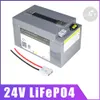 Batteria 24V 100AH Lifepo4 Batteria 60Ah con caricabatterie BMS per inverter RV EV Pannello solare Attrezzatura di sicurezza Barca turistica