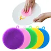 6 colors Silicone Cleaning Brush Dishwashing Sponge Multi Functional Fruit Vegetable Cutlery Kitchenware Brushes Kitchen Tools