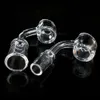 4 mm dikke clubkwarts banger Domeless Quartz Banger met helder 10 mm/14 mm/18 mm mannelijk/vrouwelijk gewricht 100% reële kwarts