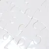 Blank Jigsaw Puzzle Sublimation Pussel A5 DIY Värme Pressöverföring Hantverk Pearl Pussel Värmeöverföring Tillbehör Barnleksak