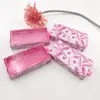 Hela ögonfransar förpackningslåda rosa pengar magnetbox för 25 mm mink fransar anpassade privat etikett telefonförpackning box4676440