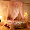 Luxus Runde Bettwäsche Moskitonetz Schlafzimmer Insekten Verhindern Schlafen Vorhang Dome Top Prinzessin Bett Baldachin Net hochzeit dekorationen herzstück