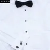 Moda crânio abotoaduras studs conjunto masculino branco smoking camisa jóias acessórios presente festa preto esmalte manguito links1297v