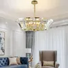 Lustre en cristal de luxe éclairage salon chambre cône forme suspension lampe suspendue lustre de cristal MYY