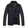 Höst Vinter Jacka Mens Fur Coat Down Cotton Parkas Hoodies Tjock Varm Överrock Ytterkläder Windbreaker Fader Jackor Storlek L-4XL