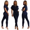 Tracksuits das mulheres 11ts1003 Verão Mulheres Rua Dois Peça Set Top e Sólido O-Pescoço Calças Compridas Calças De Tracksuit Sweatsuit Outfits