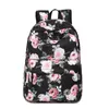 Designer-3pcs / Set Sac À Dos Femmes Fleur Impression Sacs À Dos Collège Sacs D'école Pour Adolescentes Bookbag Ordinateur Portable Sac À Dos Voyage Daypack