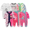 2019 6pcslot neonato unisex 100cotton neonato set di vestiti per bambini estate abiti da bambino manica roupas de bebe5237418