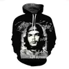 3D print fashion Che Guevara Graffiti Hoodies Men Women Spring Autumn Pullover Hoody Tops Sportswear Tracksuit Sweatshirts Send a Gift