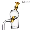 Glas-Raucher-Vergaserkappe mit rotierender Perle, passend für 25-mm-Schüssel, Quarz-Turp-Slurper, universeller runder Kugelhut, Öl 1088