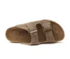 Sommer Herren Kuh Wildleder Leder Mule Clogs Hausschuhe Hohe Qualität Weichen Kork Zwei Schnalle Rutschen Schuhe Für Männer Frauen unisex 35-46