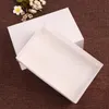 100 pcs/lot blanc/noir/marron grande boîte d'emballage cadeau en papier Kraft, carton kraft fait à la main chaussettes sous-vêtements boîte 28x18x8cm SN2093