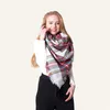 Wysokiej Jakości Kobiety Szaliki Plaid Siatka Tassel Wrap Oversized Check Szal Tartan Kaszmirowy Szalik Winter Neckerchief Lattice Koc Moda