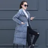 Wholesale-Fitaylor Winter White Duck Down Velvet Jacket Coat Women Long Down Parkas Female Thickening Warm Snow Outwear