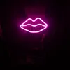 Decorative light neon lip sign LED night lights bedroom decoration birthday wedding party house wall decor valentines day gift8593060