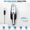 Aspirapolvere USB portatile per auto Cordless Potente aspirazione a ciclone Portatile Ricaricabile Facile da usare Ricarica rapida Bagnato Asciutto