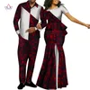 Vêtements de couple Style africain pour amoureux doux, Bazin longue robe pour femmes et hommes, ensembles Dashiki, grande taille, vêtements de mariage, WYQ268, 2019